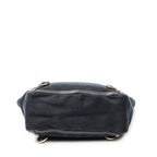Handbag Small Abbey D-Ring Tote Black Monogrammed Canvas