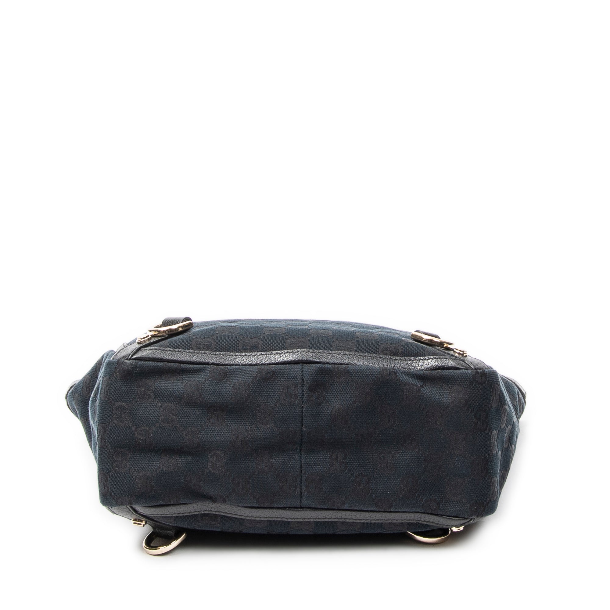 Handbag Small Abbey D-Ring Tote Black Monogrammed Canvas