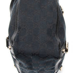 Handbag Small Abbey D-Ring Tote Black Monogrammed Canvas