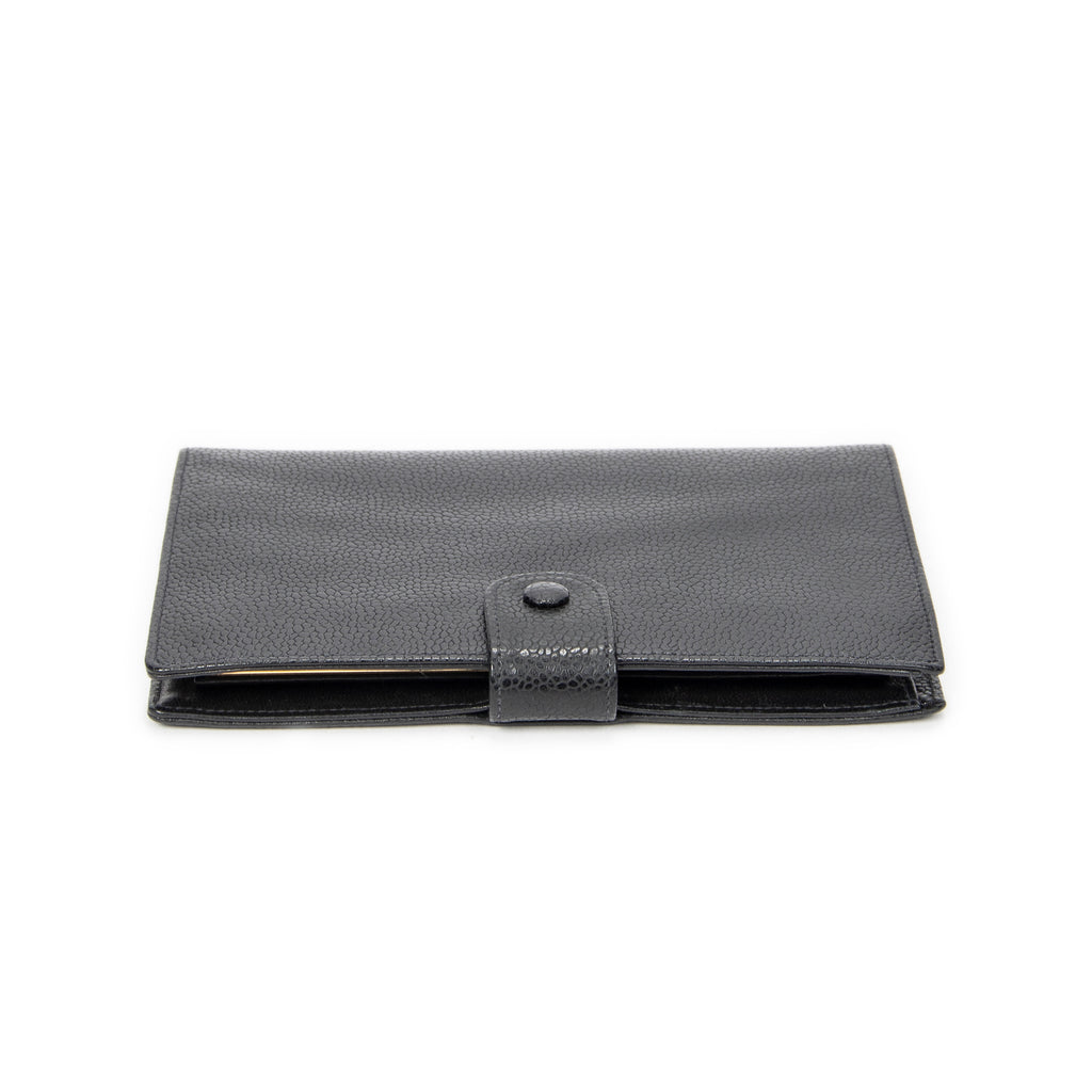 Wallet Timeless Long Bifold Wallet Black Caviar Leather