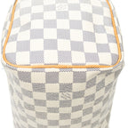Bolso Speedy 25 de lona Damier Azur color marfil