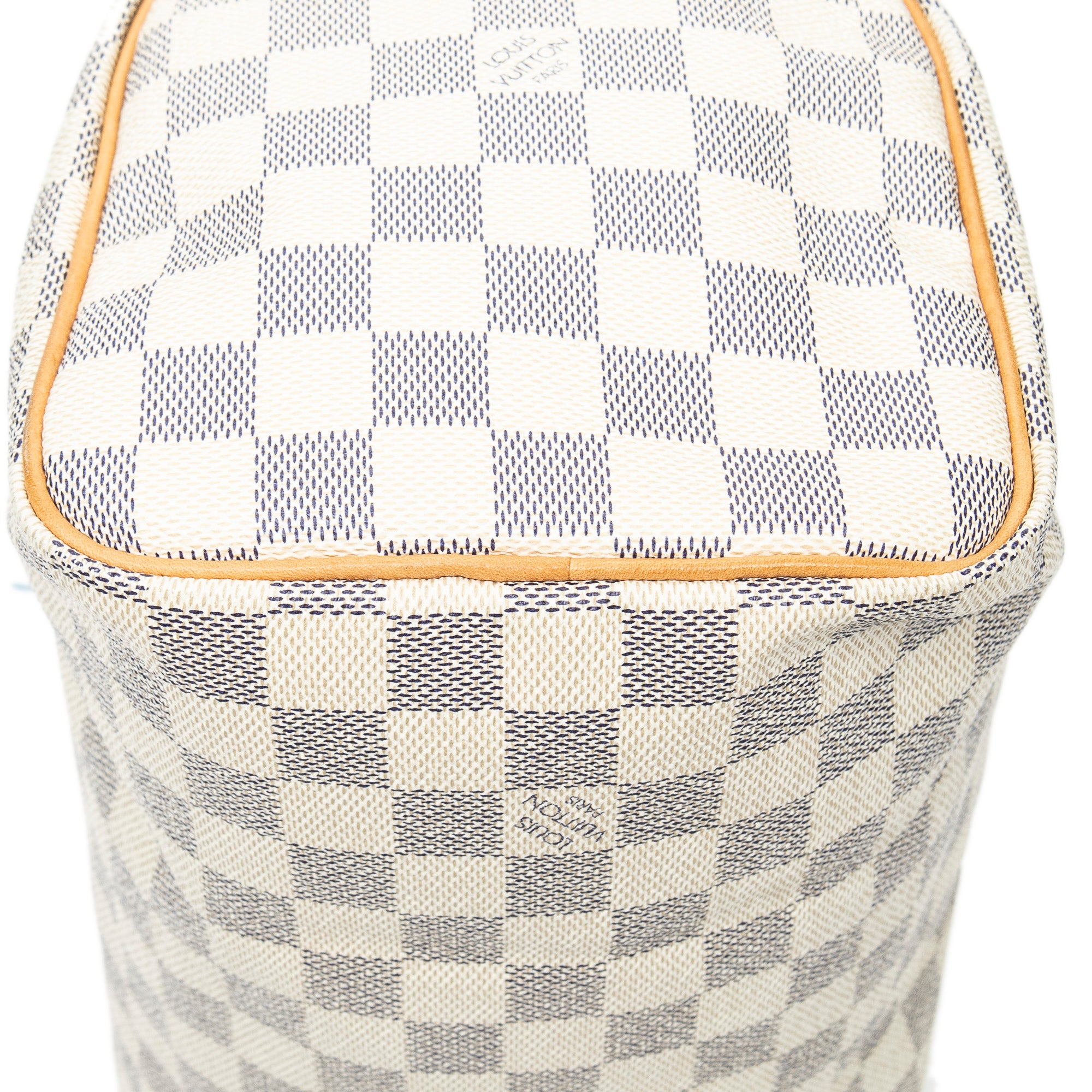 Bolso Speedy 25 de lona Damier Azur color marfil