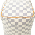 Bolso Speedy 25 de lona Damier Azur color marfil