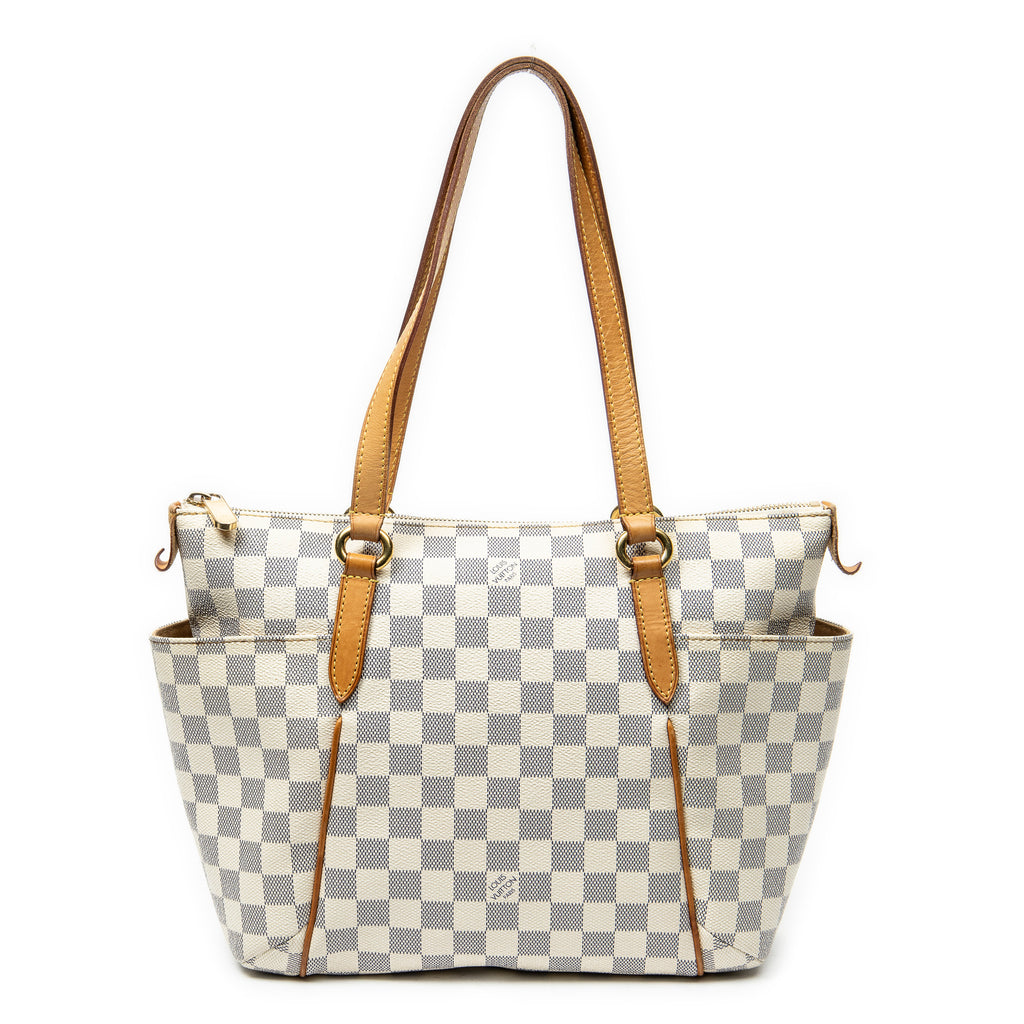 Shoulder Bag Totally PM Ivory Damier Azur