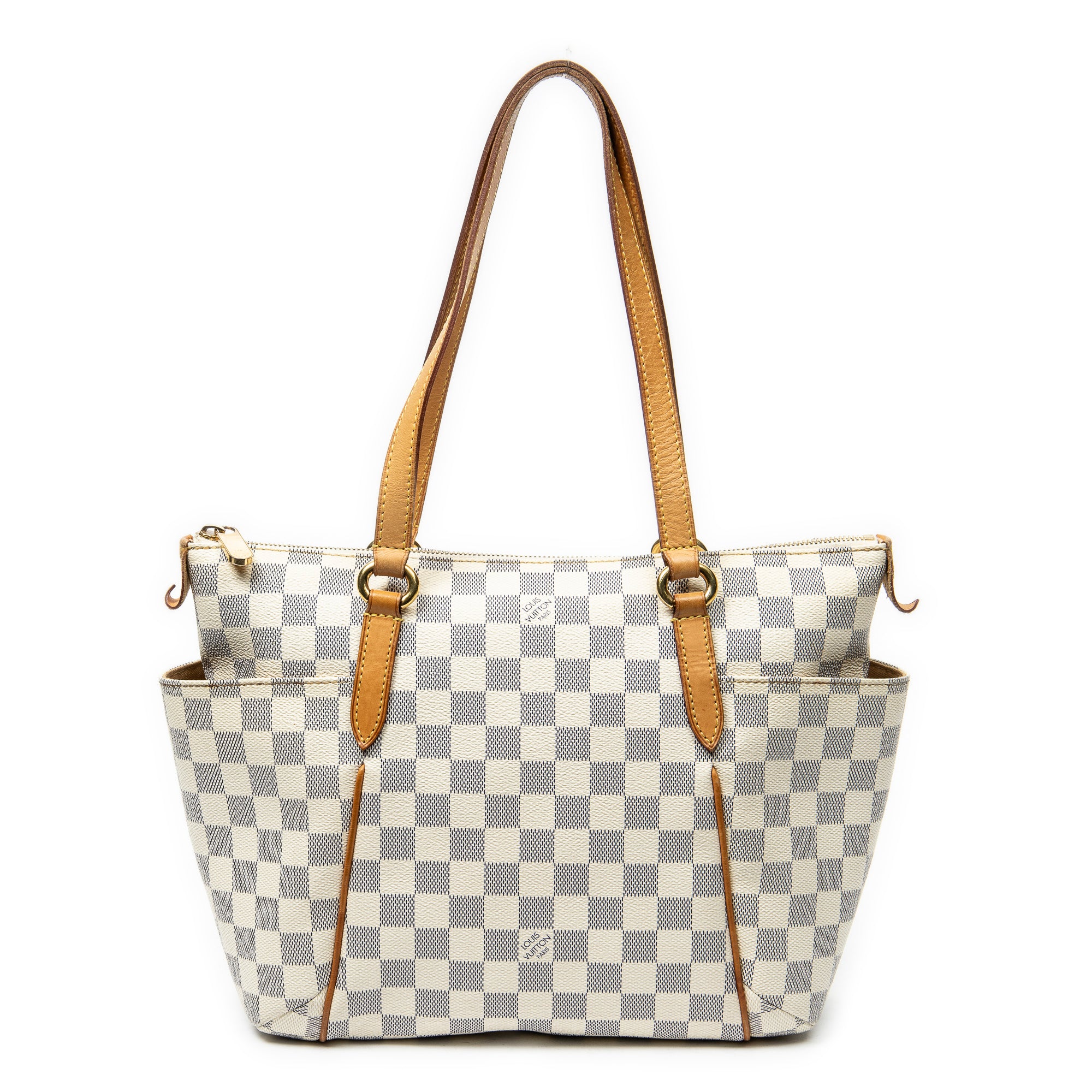 Shoulder Bag Totally PM Ivory Damier Azur