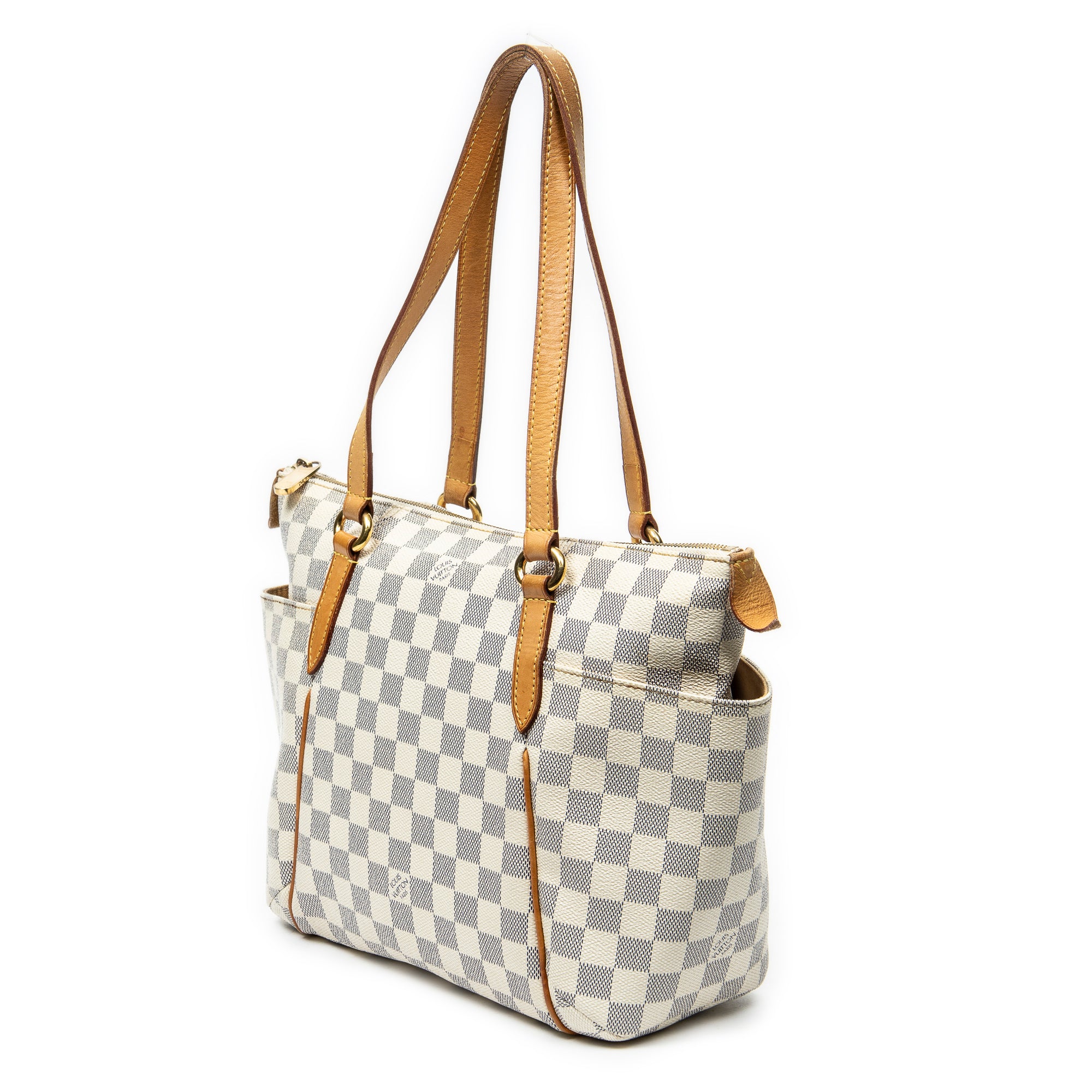 Shoulder Bag Totally PM Ivory Damier Azur
