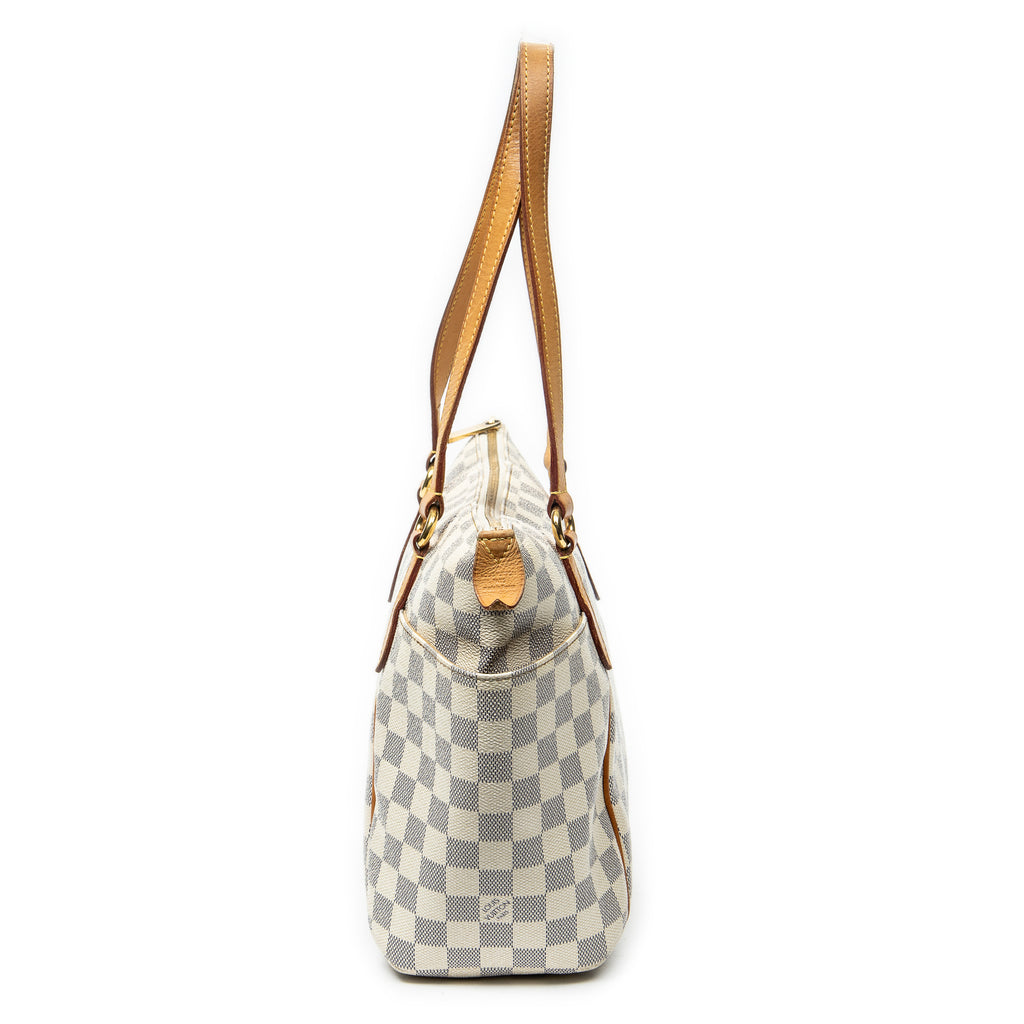 Shoulder Bag Totally PM Ivory Damier Azur