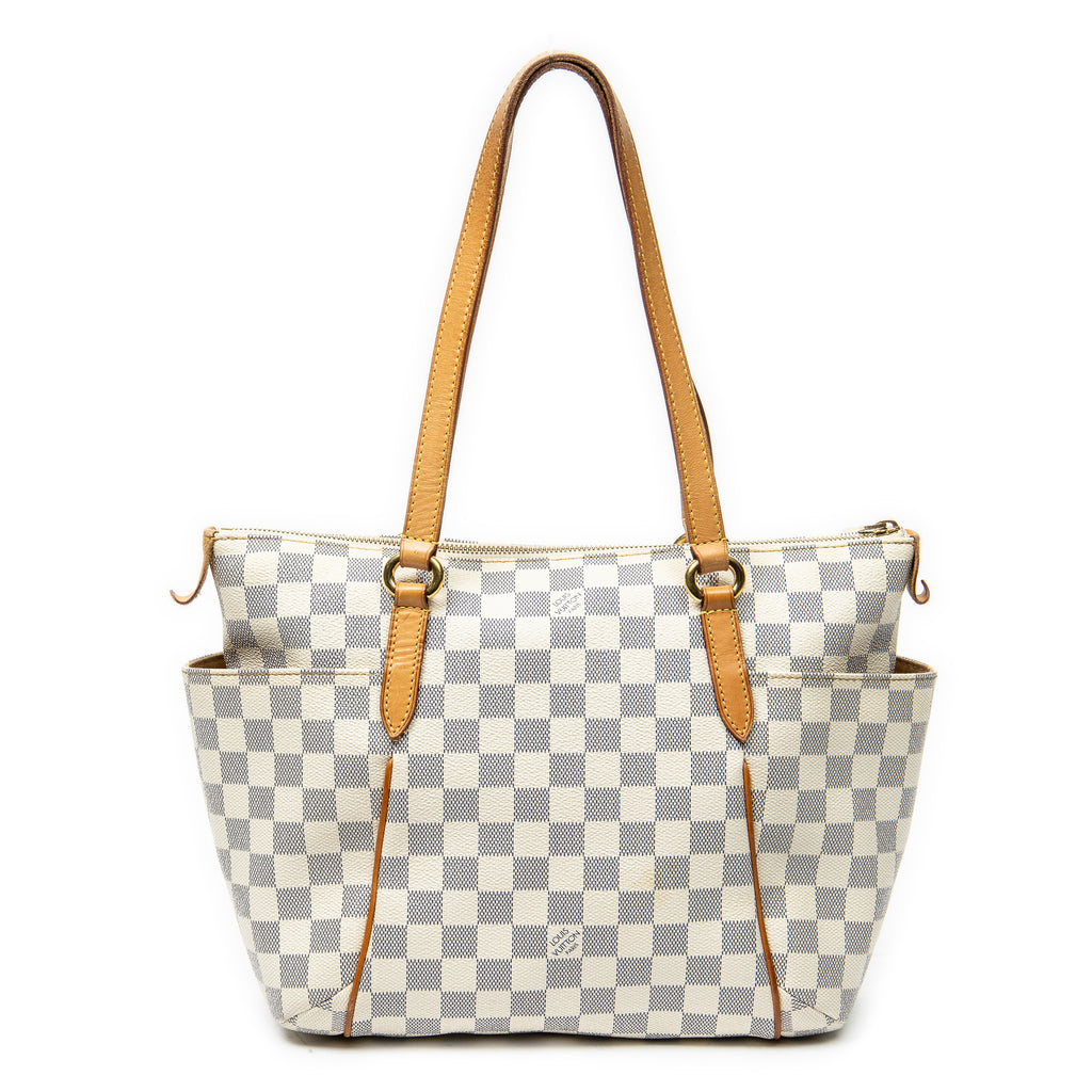 Shoulder Bag Totally PM Ivory Damier Azur