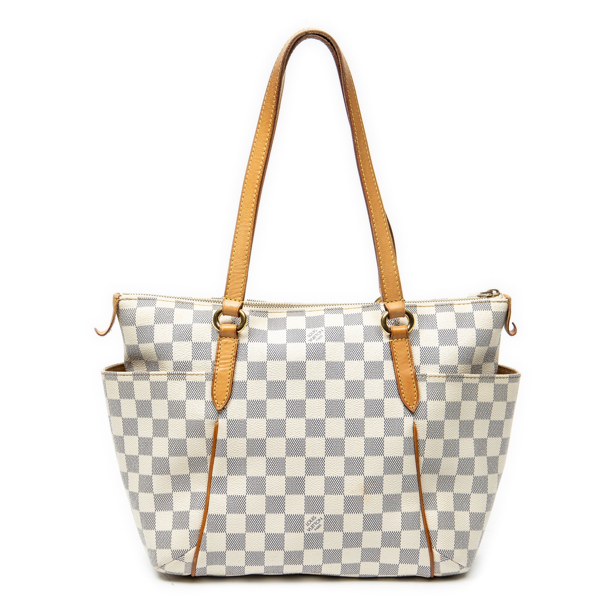 Shoulder Bag Totally PM Ivory Damier Azur