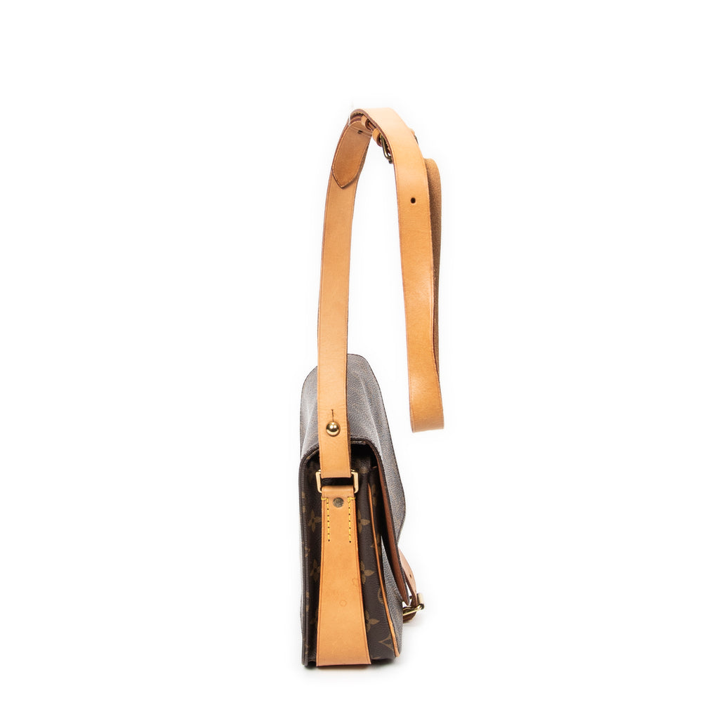 Bolso de Hombro Cartouchiere MM Lona Monogram Marrón