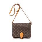 Shoulder Bag Cartouchiere MM Brown Monogram Canvas