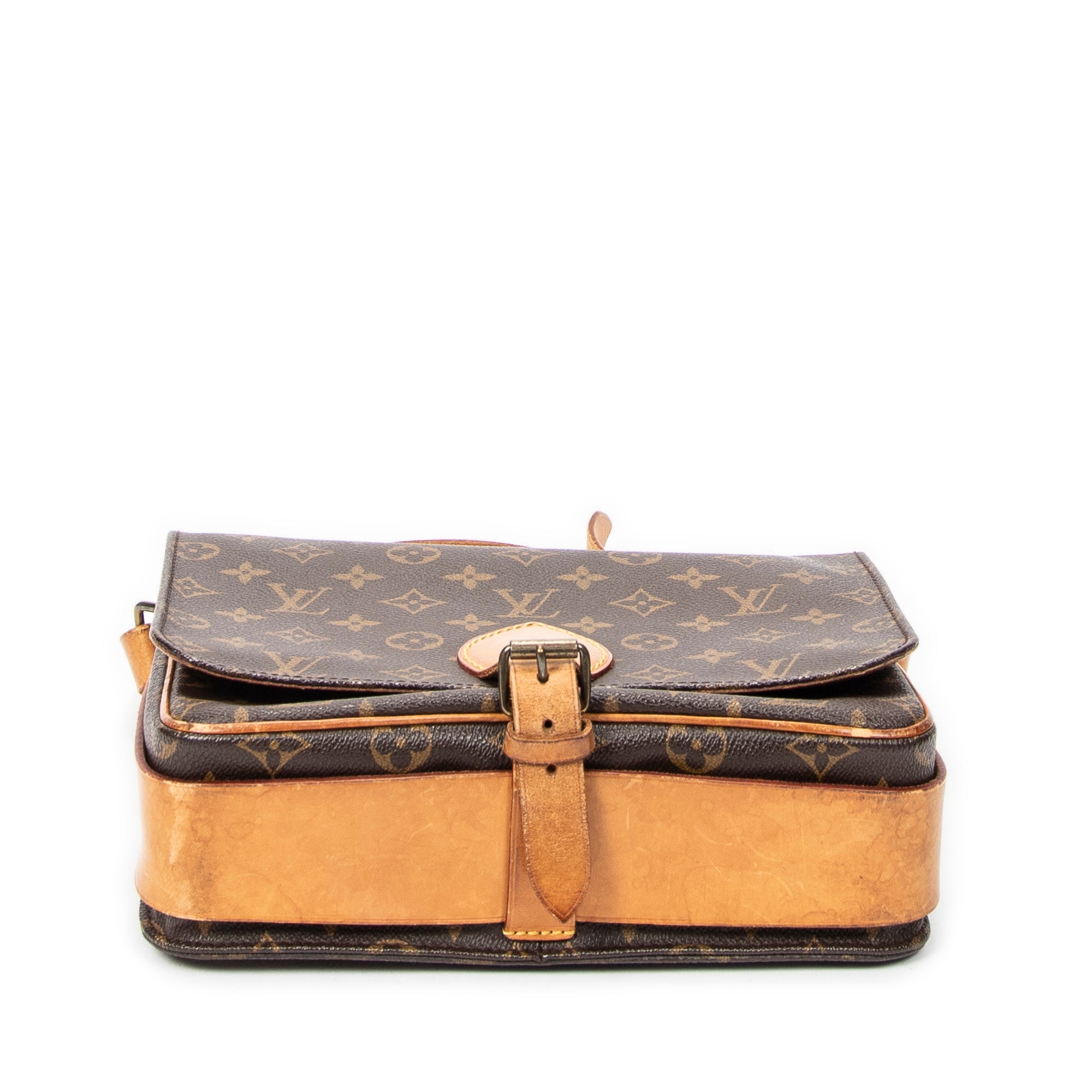 Shoulder Bag Cartouchiere MM Brown Monogram Canvas