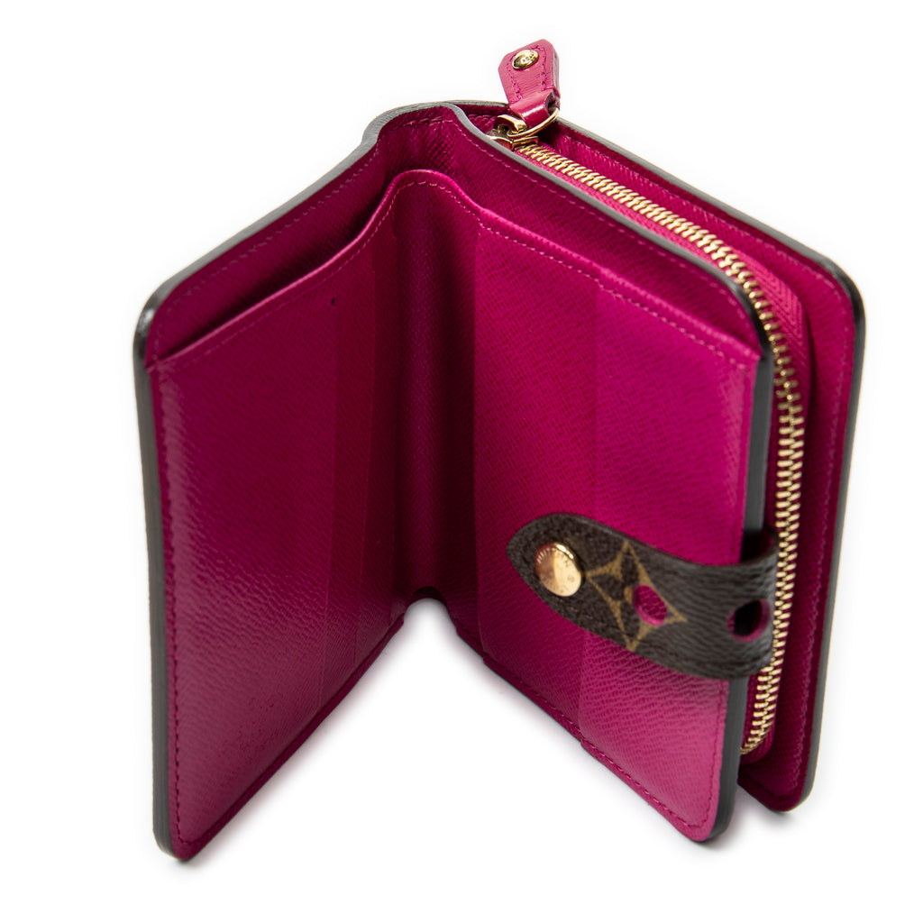 Wallet Compact Zip Wallet PM Brown Perforated Monogram Canvas
