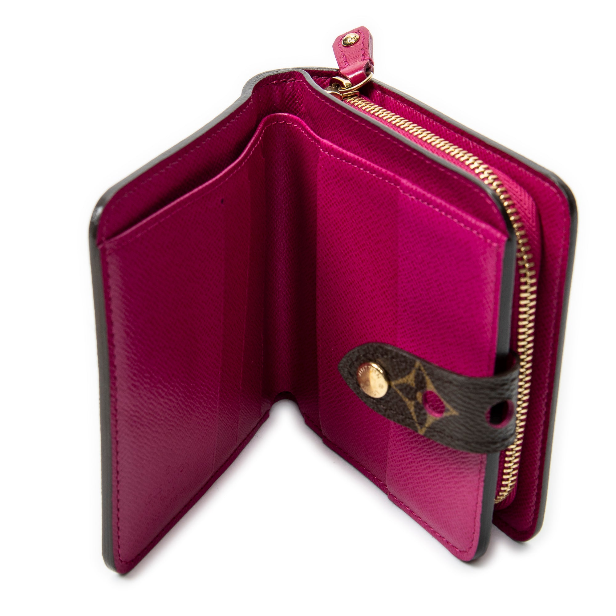Wallet Compact Zip Wallet PM Brown Perforated Monogram Canvas