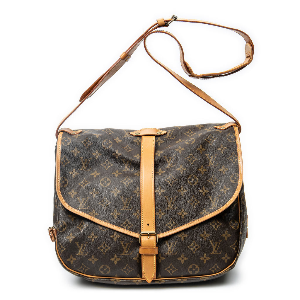Bolso de hombro Saumur GM Lona Monogram Marrón