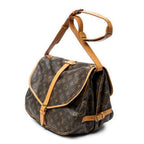 Bolso de hombro Saumur GM Lona Monogram Marrón
