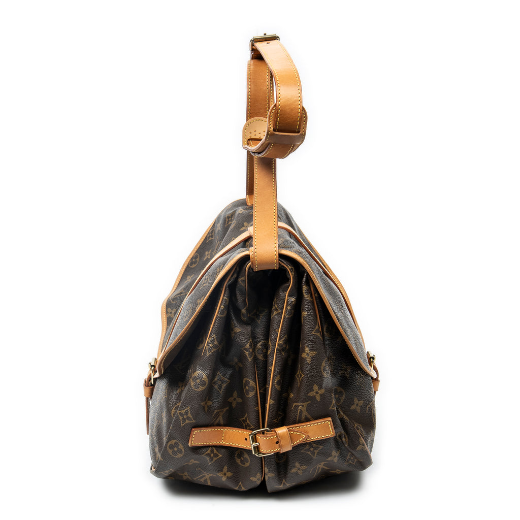Bolso de hombro Saumur GM Lona Monogram Marrón