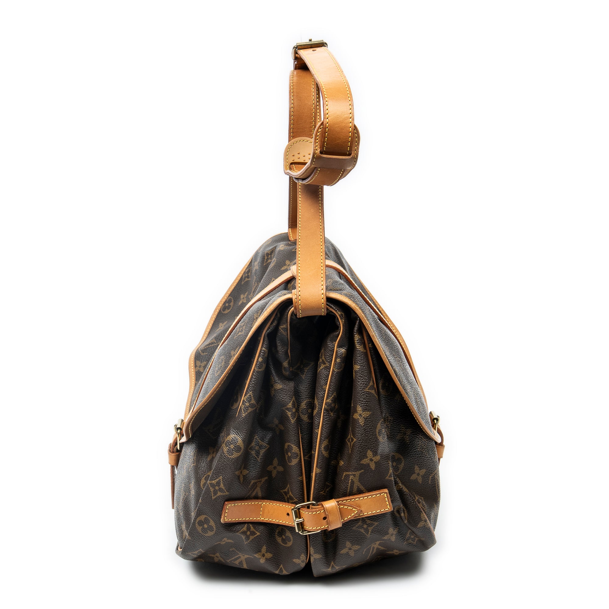 Bolso de hombro Saumur GM Lona Monogram Marrón