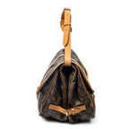 Bolso de hombro Saumur GM Lona Monogram Marrón