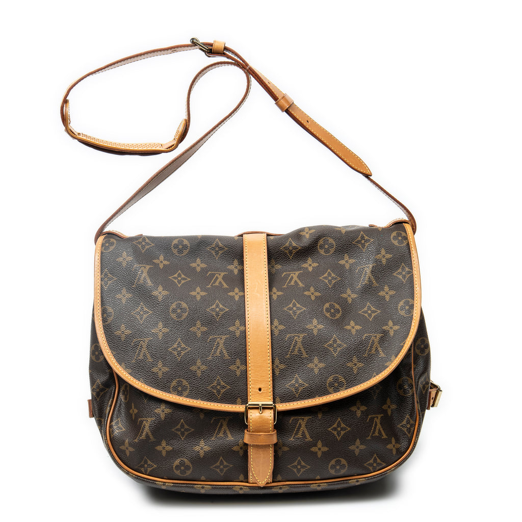 Bolso de hombro Saumur GM Lona Monogram Marrón