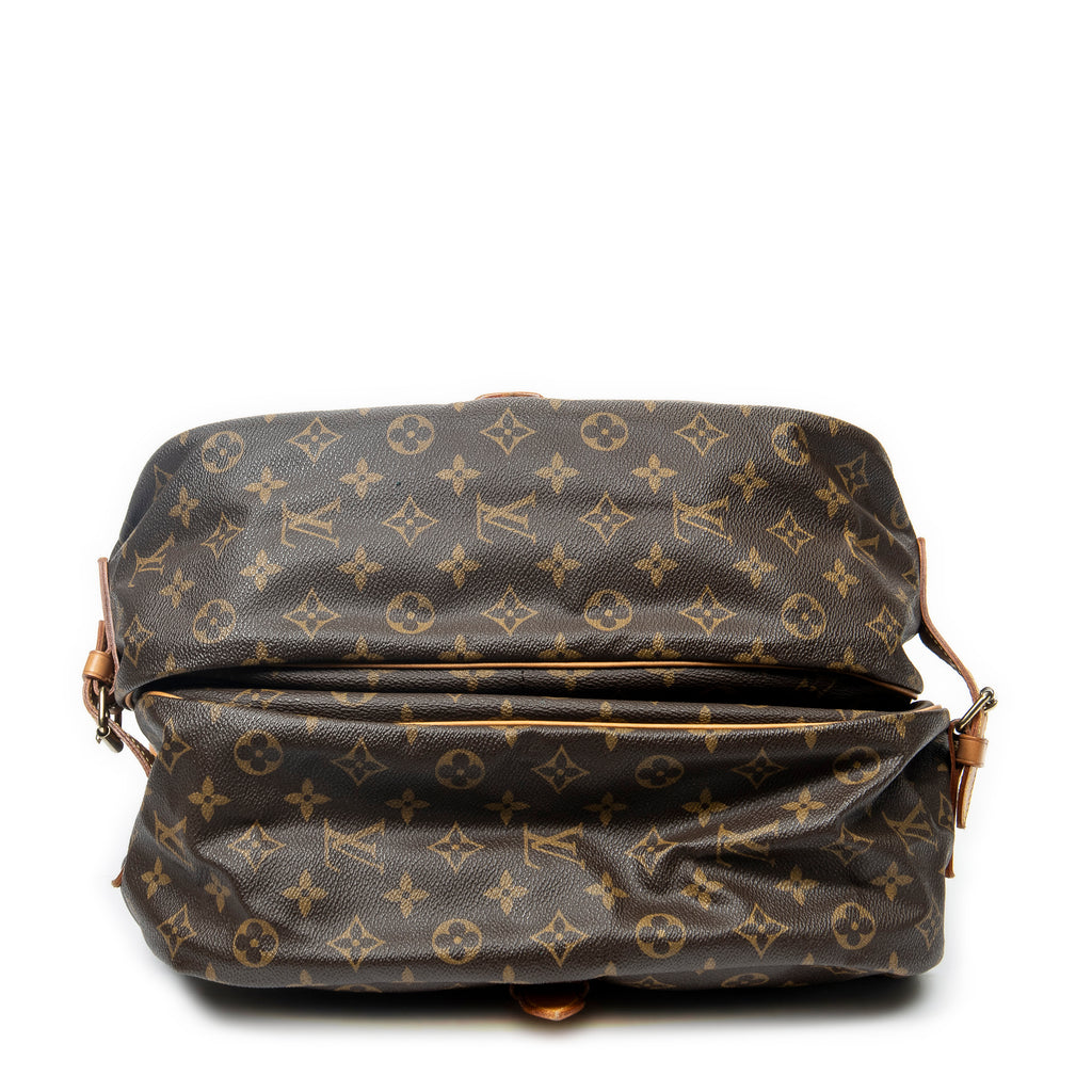 Bolso de hombro Saumur GM Lona Monogram Marrón