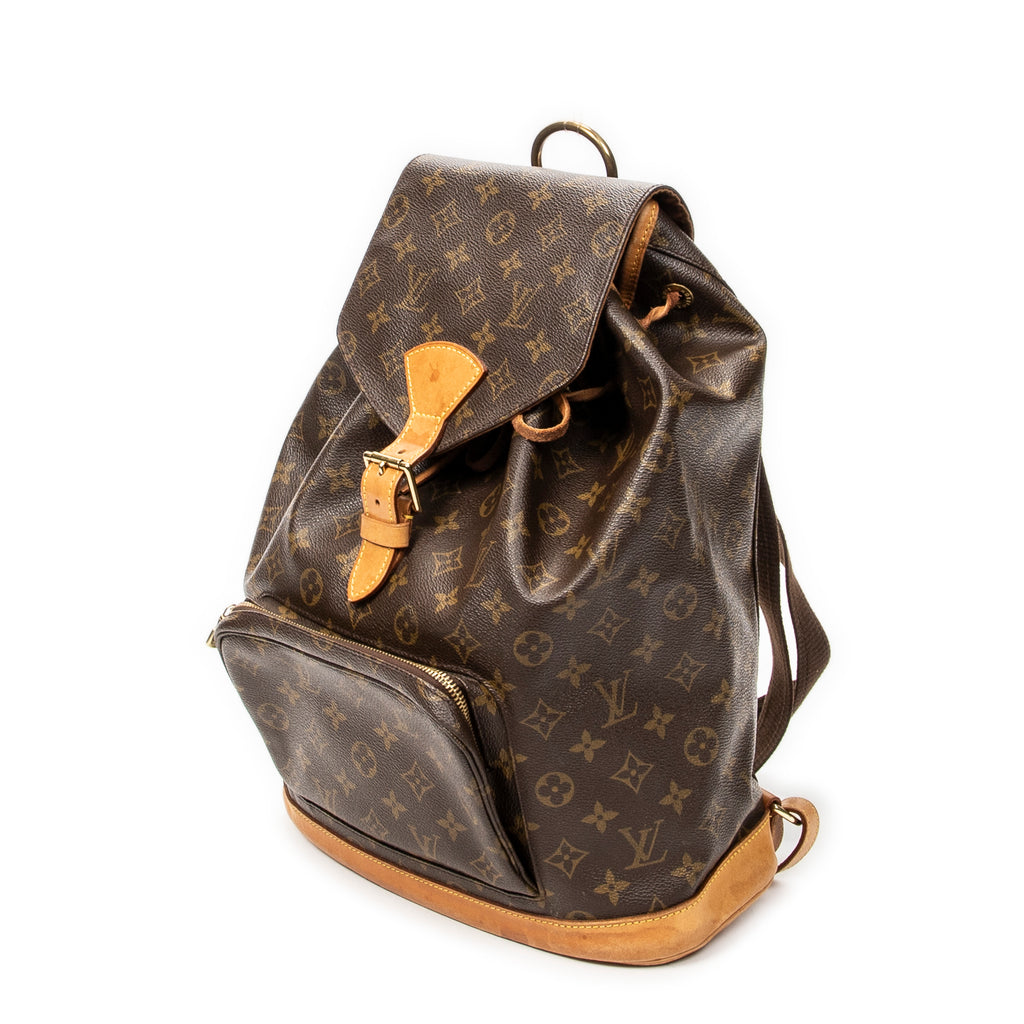 Mochila Montsouris GM Lona Monogram Marrón
