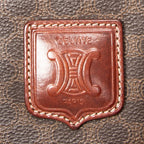 Handbag Vintage Mini Boston Brown Macadam Coated Canvas