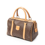 Handbag Vintage Small Boston Brown Macadam Coated Canvas