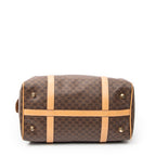Handbag Vintage Small Boston Brown Macadam Coated Canvas