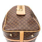 Handbag Vintage Small Boston Brown Macadam Coated Canvas
