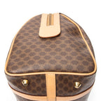 Handbag Vintage Small Boston Brown Macadam Coated Canvas