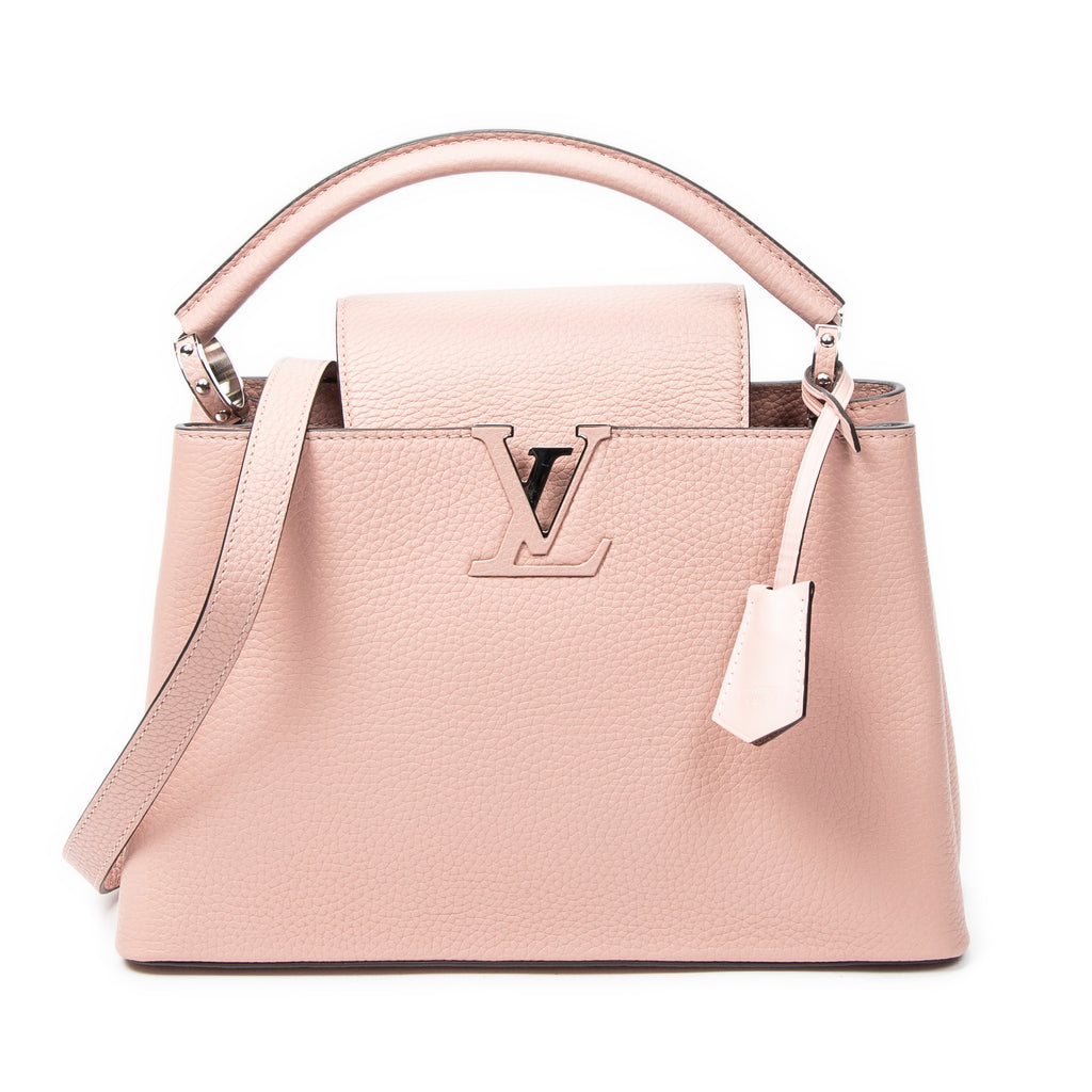 Shoulder Bag Capucines PM Rose Ballerine Taurillon Clemence Leather