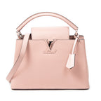 Shoulder Bag Capucines PM Rose Ballerine Taurillon Clemence Leather