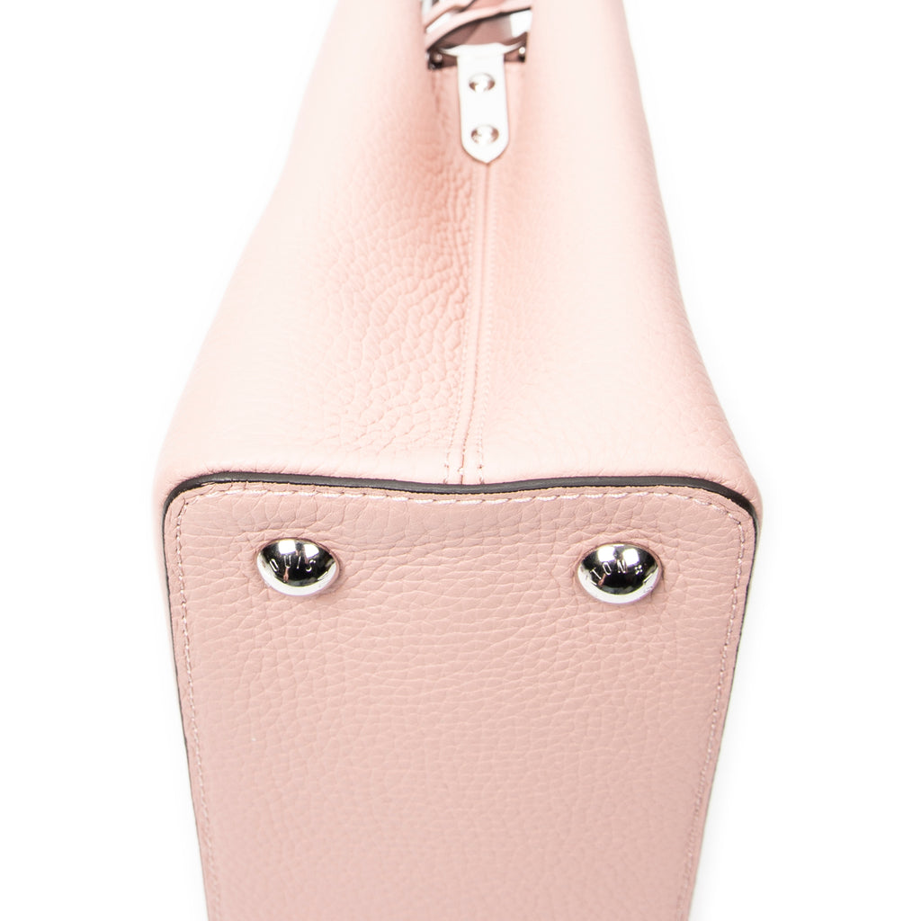 Shoulder Bag Capucines PM Rose Ballerine Taurillon Clemence Leather