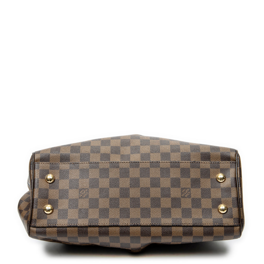 Sac Épaule Trevi PM Toile Damier Ébène