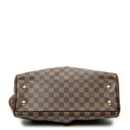 Sac Épaule Trevi PM Toile Damier Ébène