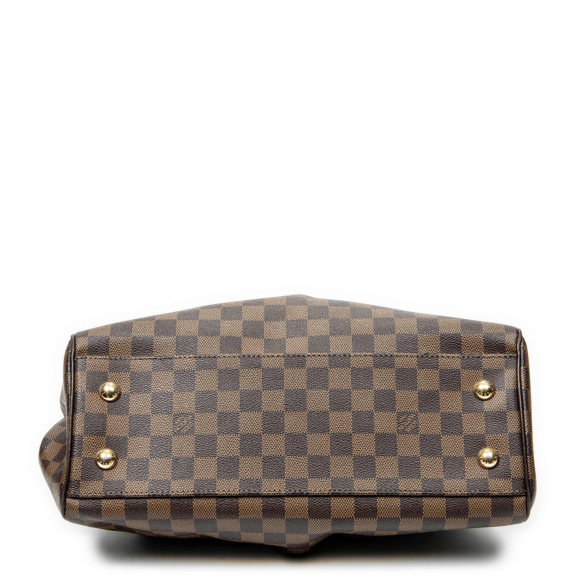 Sac Épaule Trevi PM Toile Damier Ébène
