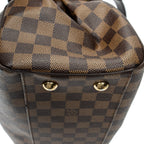 Sac Épaule Trevi PM Toile Damier Ébène