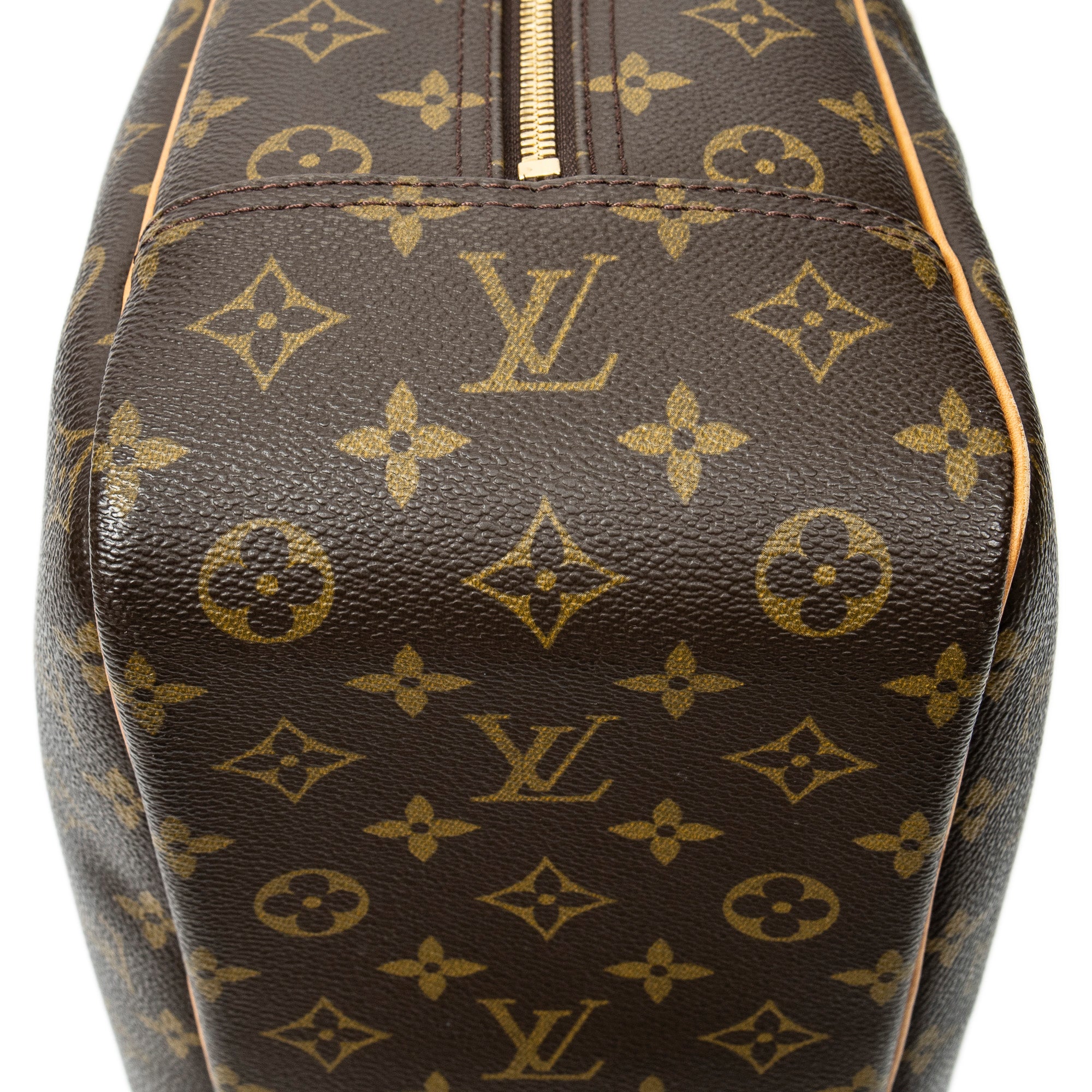 Handbag Deauville Brown Monogram Canvas