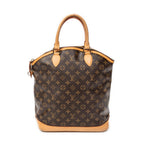 Handbag Lockit Vertical GM Brown Monogram Canvas