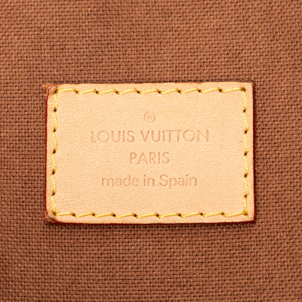 Handbag Lockit Vertical GM Brown Monogram Canvas