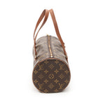 Handbag Papillon 30 Brown Monogram Canvas