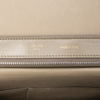 Shoulder Bag Small Tricolor Trapeze Black Calfskin Leather