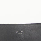 Shoulder Bag Frame Evening Clutch Black Calfskin Leather
