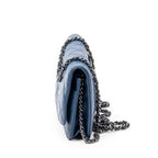 Shoulder Bag Classic Wallet on Chain Navy Quilted Lambskin Leather