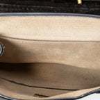 Shoulder Bag Small Drew Black Suede Leather