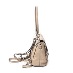 Backpack Mini Faye Backpack Taupe Calfskin Leather