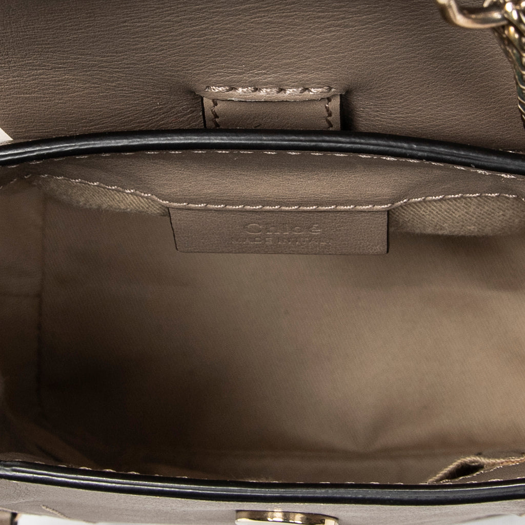 Backpack Mini Faye Backpack Taupe Calfskin Leather