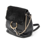 Backpack Small Faye Backpack Black Calfskin Leather