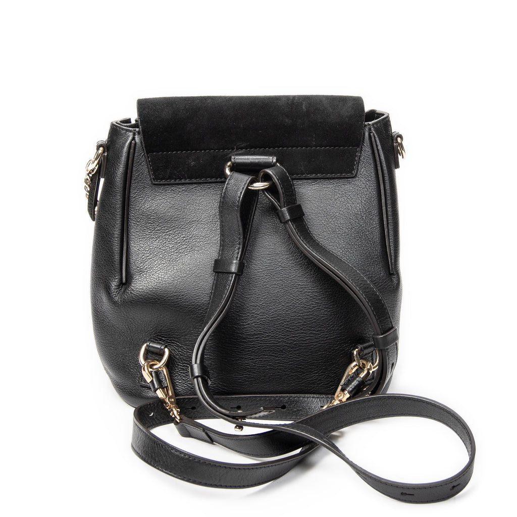 Backpack Small Faye Backpack Black Calfskin Leather